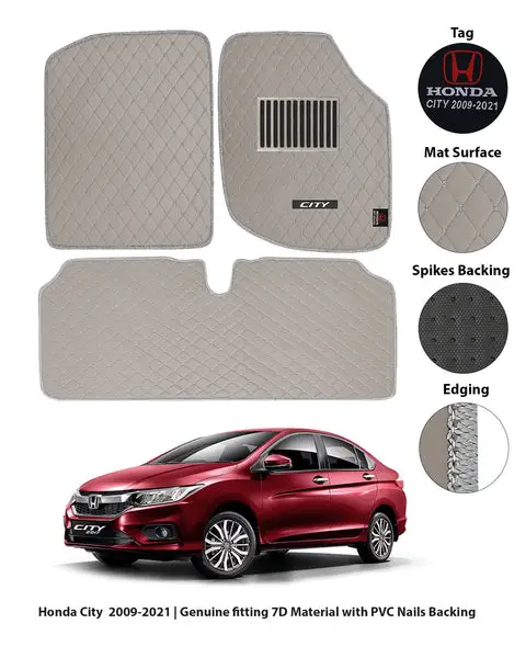 HONDA CITY 2009-2020 7D LUXURY CAR FLOOR MAT 1 img 10 6
