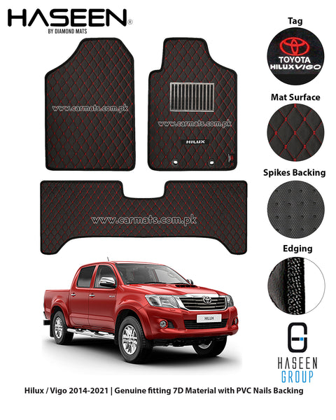TOYOTA HILUX 2014-PRESENT 7D LUXURY CAR FLOOR MAT 1 img 11 27
