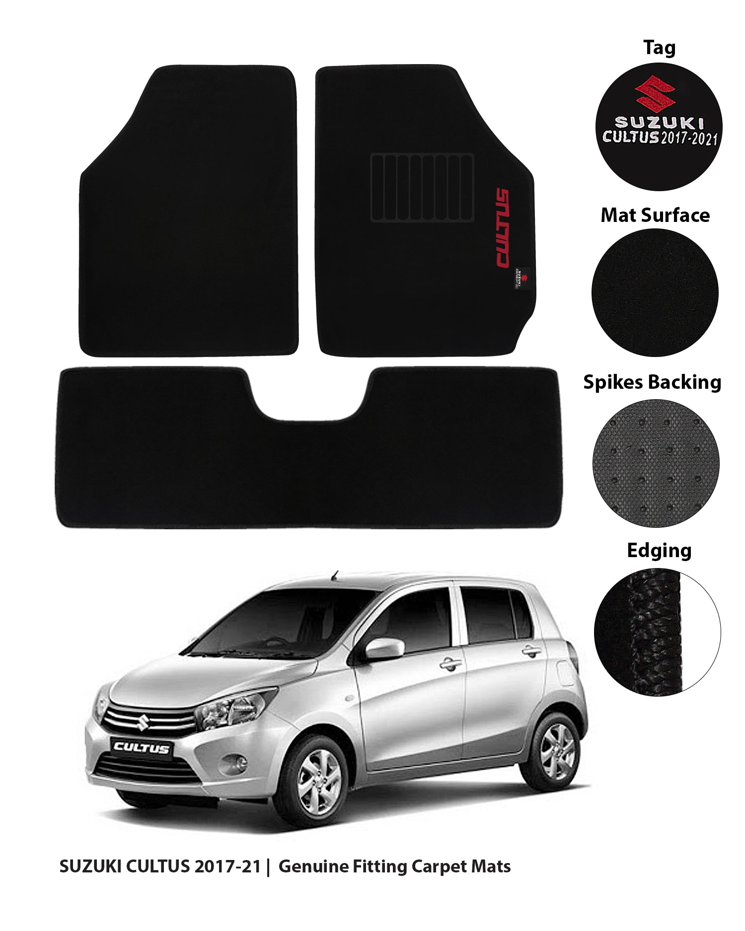 SUZUKI CULTUS 2017-PRESENT EXECUTIVE CARPET CAR FLOOR MAT 3 img 11 46