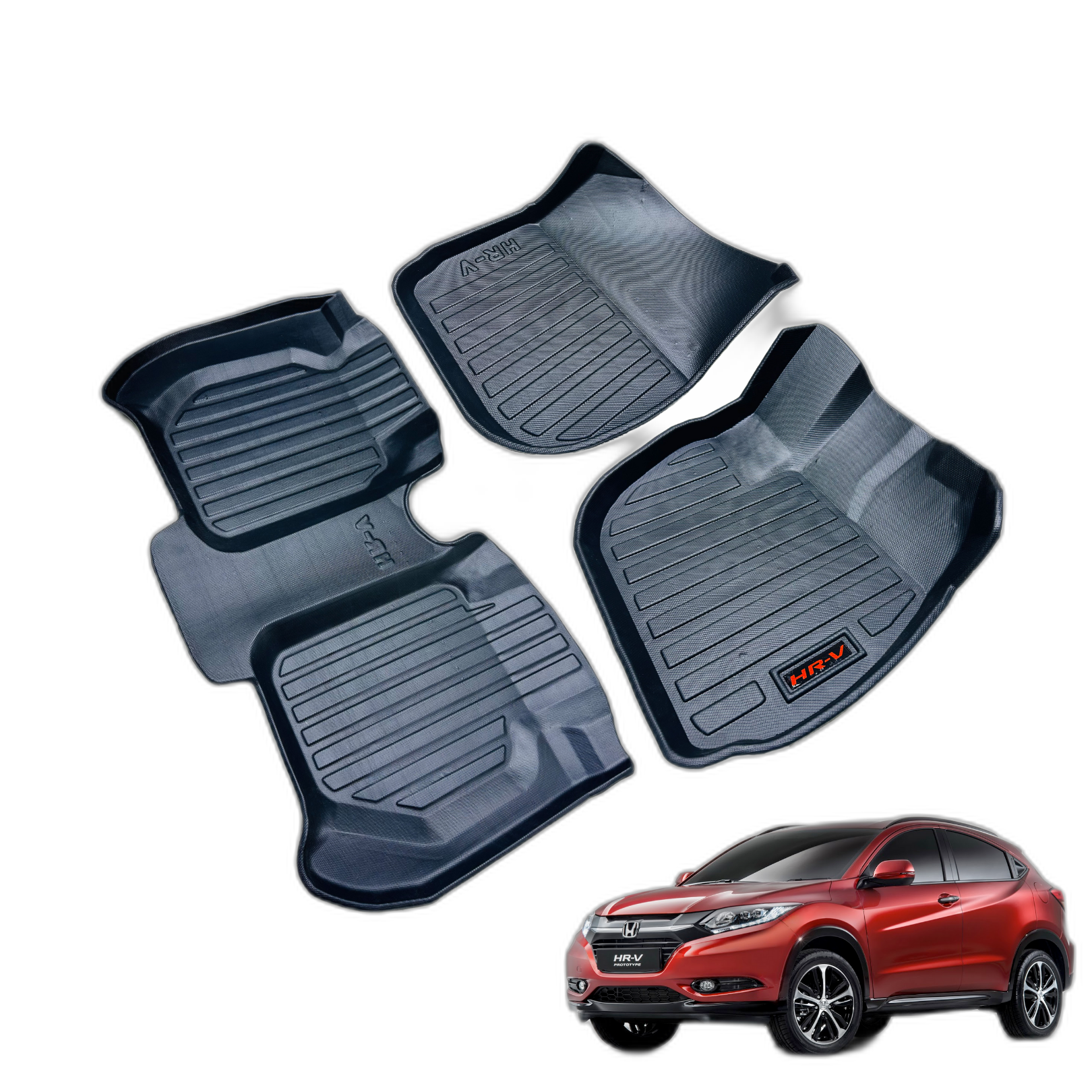 HONDA HR-V 2022-2024 LUXURY 9D TPE PLASTIC FLOOR MAT 3 img 11 74