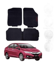 HONDA CITY 2009-2020 LATEX RUBBER CAR FLOOR MAT 2 img 11 80