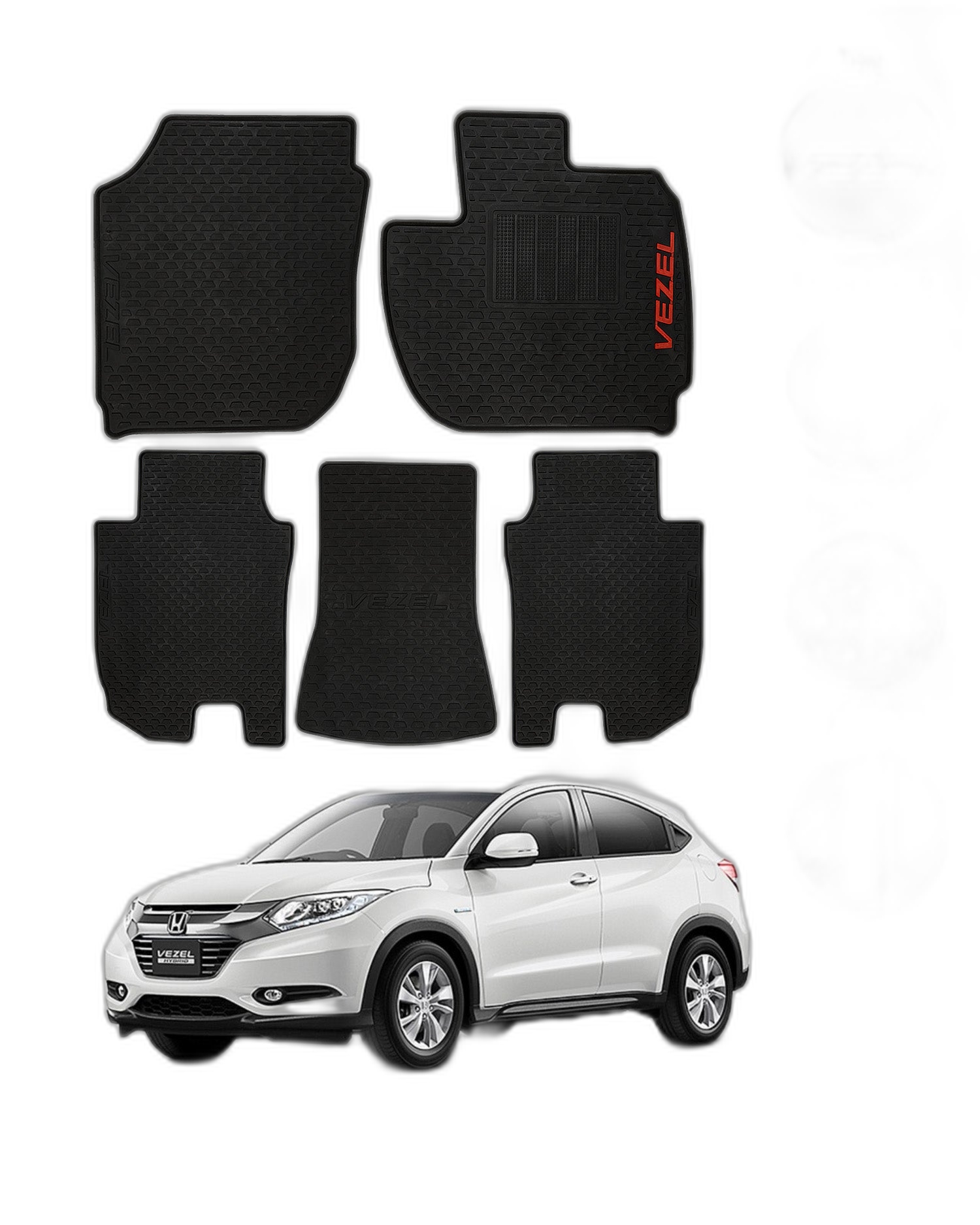 HONDA VEZEL 2014-2021 LATEX RUBBER CAR FLOOR MAT 3 img 11 84