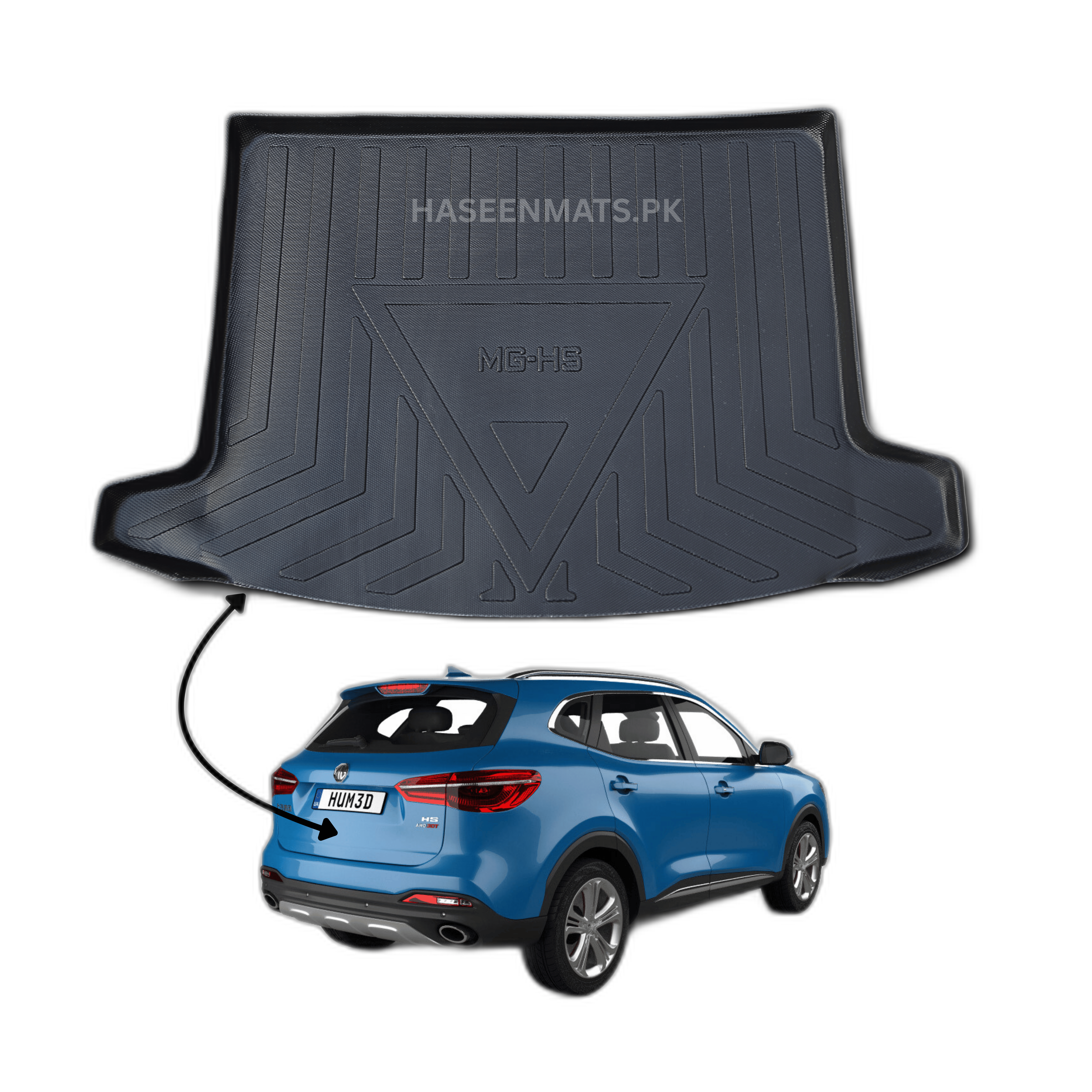 MG HS 2021-2024 TPE PLASTIC CAR TRUNK MAT 3 img 11 87