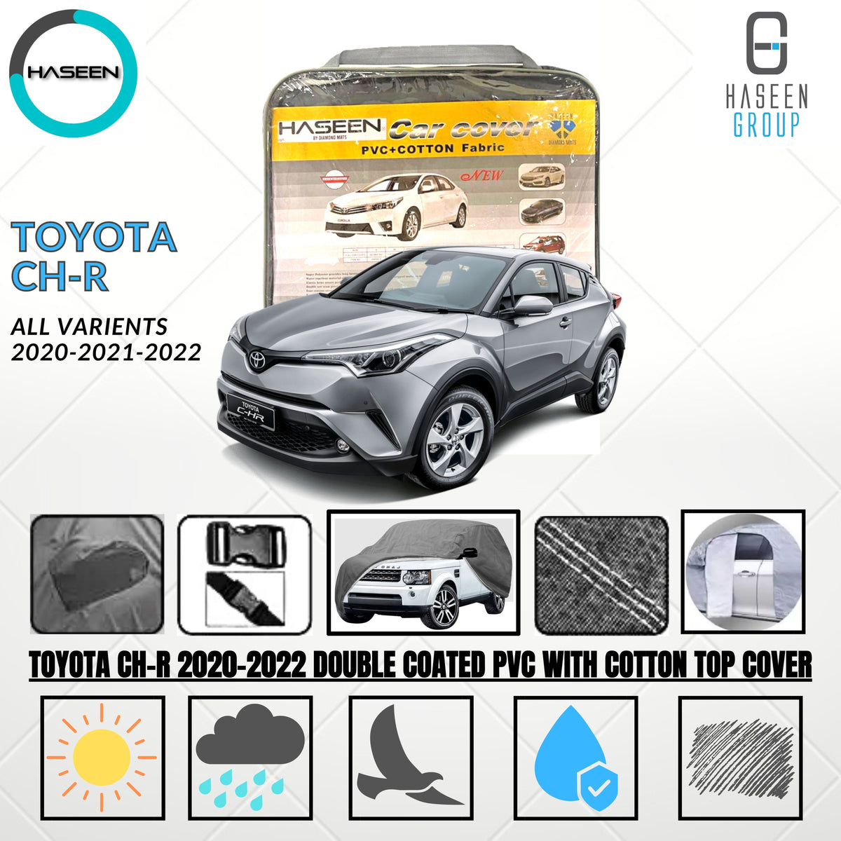 TOYOTA CH-R DOUBLE COAT PVC WITH COTTON CAR COVER 3 img 12 230
