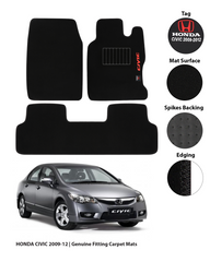 HONDA CIVIC 2009-2012 REBORN EXECUTIVE SIDE LOGO CARPET CAR FLOOR MAT 4 img 12 33