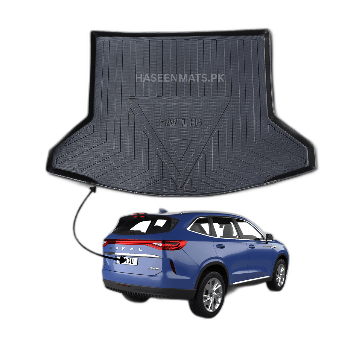 GMW HAVAL H6 2022-2024 TPE PLASTIC CAR TRUNK MAT 2 img 12 61