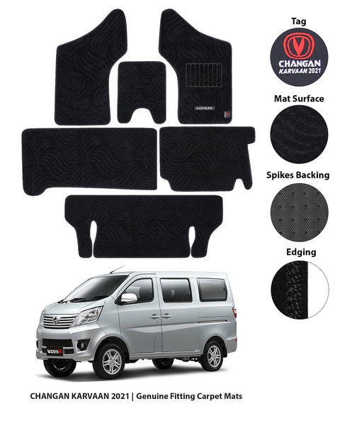 CHANGAN KARVAAN 2021-2024 PREMIUM CARPET CAR FLOOR MAT 1 img 13 99