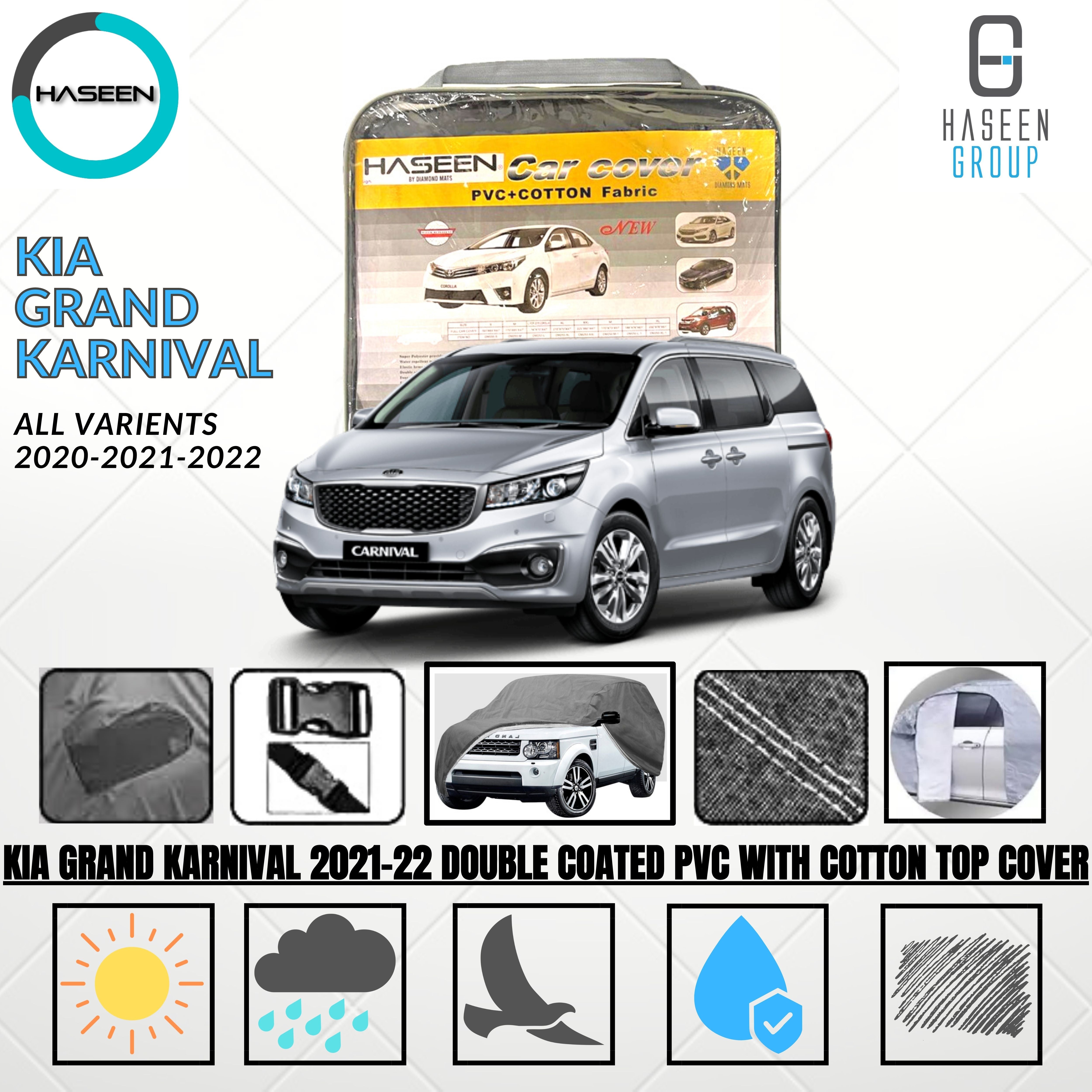KIA GRAND KARNIVAL 2019-PRESENT DOUBLE COAT PVC WITH COTTO CAR COVER 5 img 14 99
