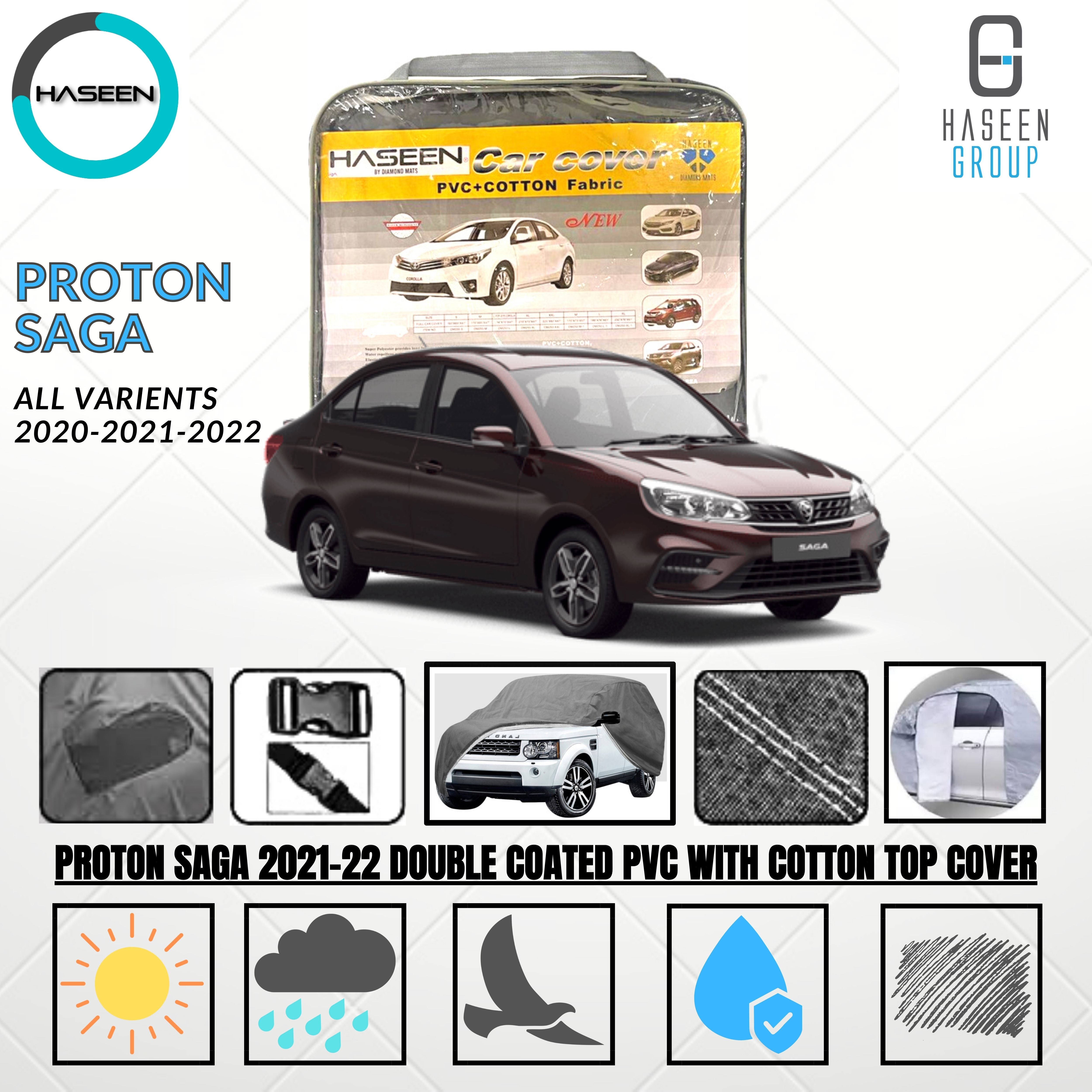 PROTON SAGA 2021-PRESENT DOUBLE COAT PVC WITH COTTON CAR COVER 8 img 16 88