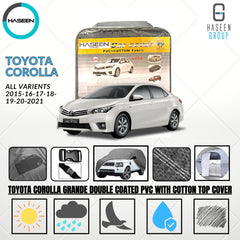 TOYOTA COROLLA 2014-PRESENT DOUBLE COAT PVC WITH COTTON CAR COVER 11 img 19 15