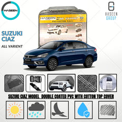 SUZUKI CIAZ 2014-PRESENT DOUBLE COAT PVC WITH COTTON CAR COVER 12 img 5 172