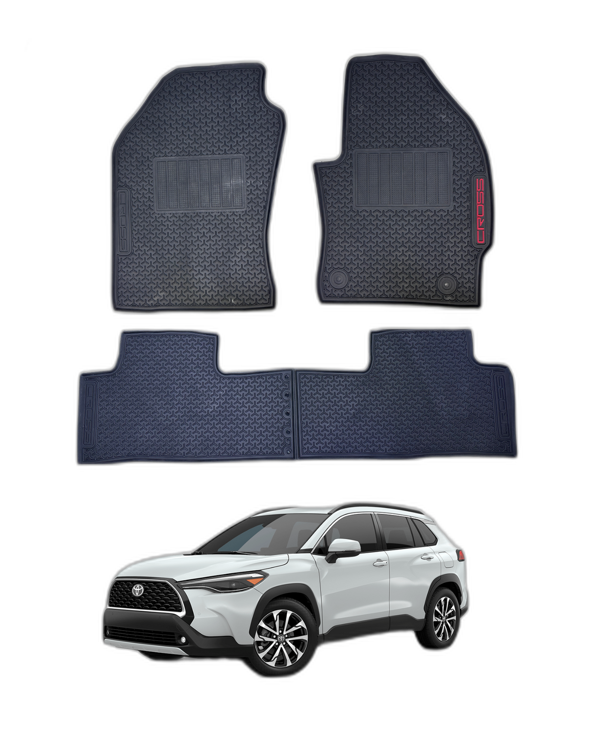 TOYOTA CROSS 2024 LATEX RUBBER CAR FLOOR MAT 9 img 7 107