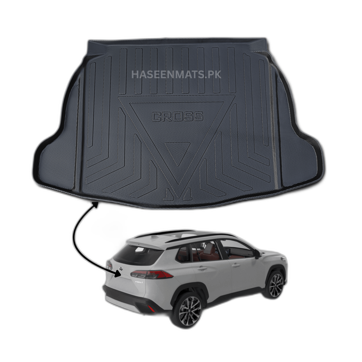 TOYOTA CROSS NEW 2024 TPE PLASTIC CAR TRUNK MAT 6 img 7 165