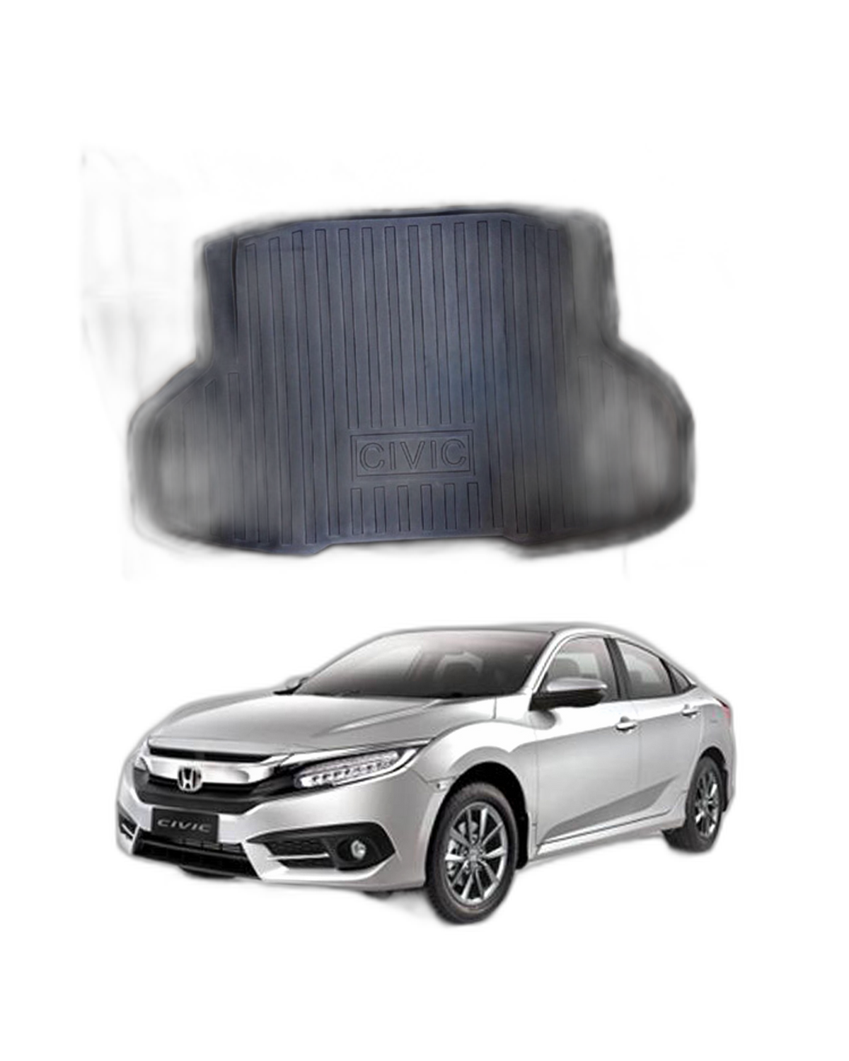 HONDA CIVIC X 2016-2021 CAR TRUNK PLASTIC MAT 4 img 8 161