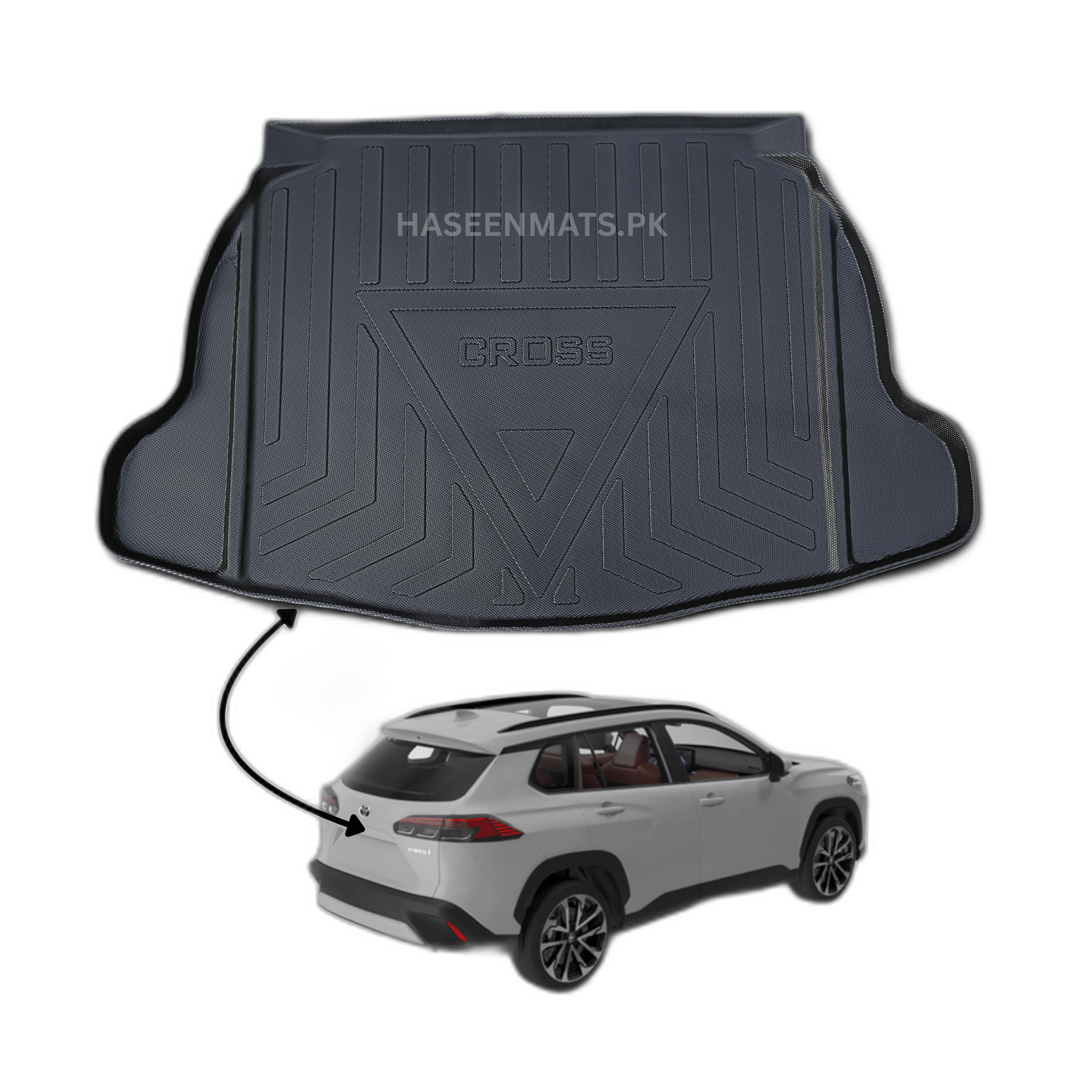 TOYOTA CROSS NEW 2024 TPE PLASTIC CAR TRUNK MAT 7 img 8 164