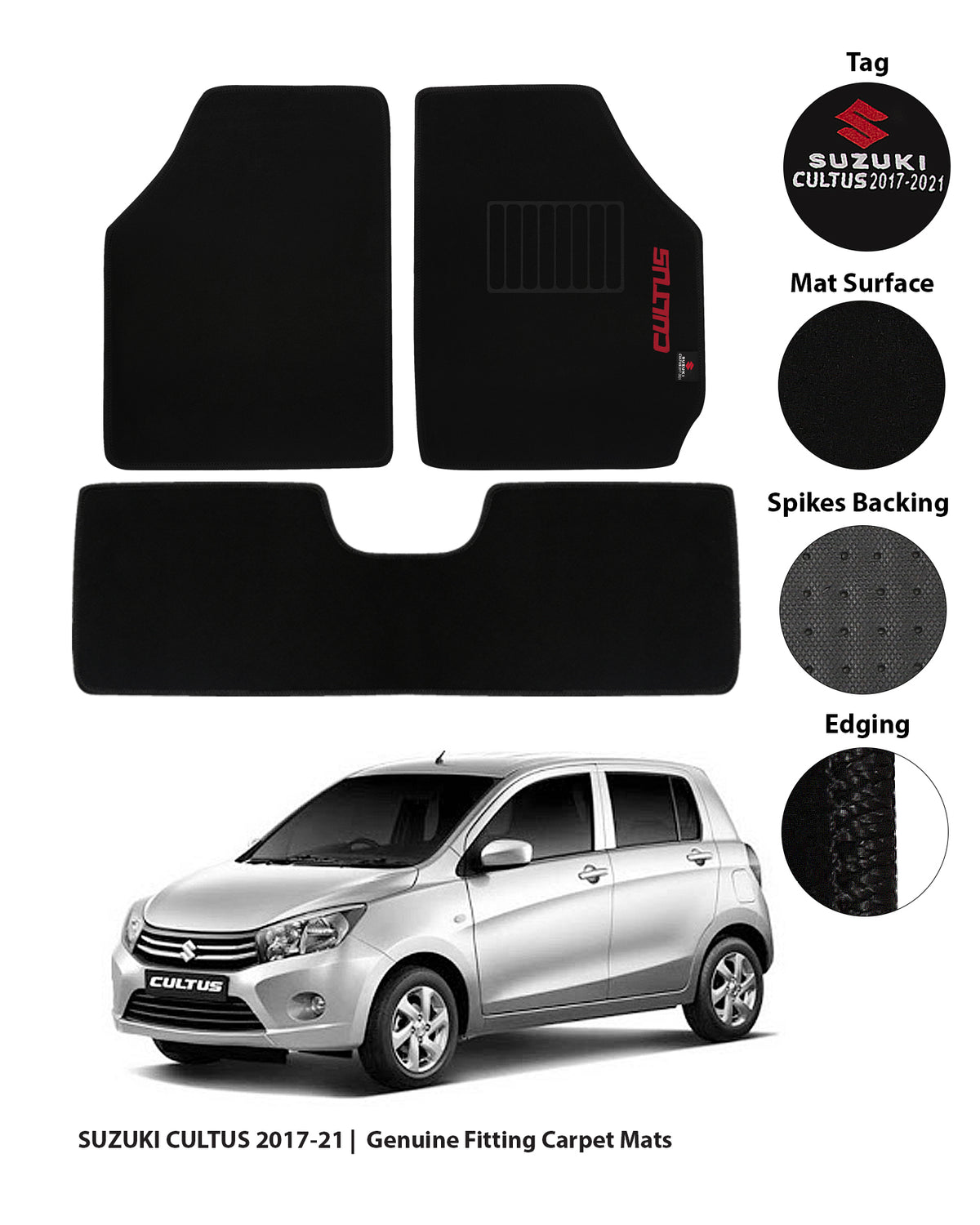 SUZUKI CULTUS 2017-PRESENT EXECUTIVE CARPET CAR FLOOR MAT 12 img 8 45