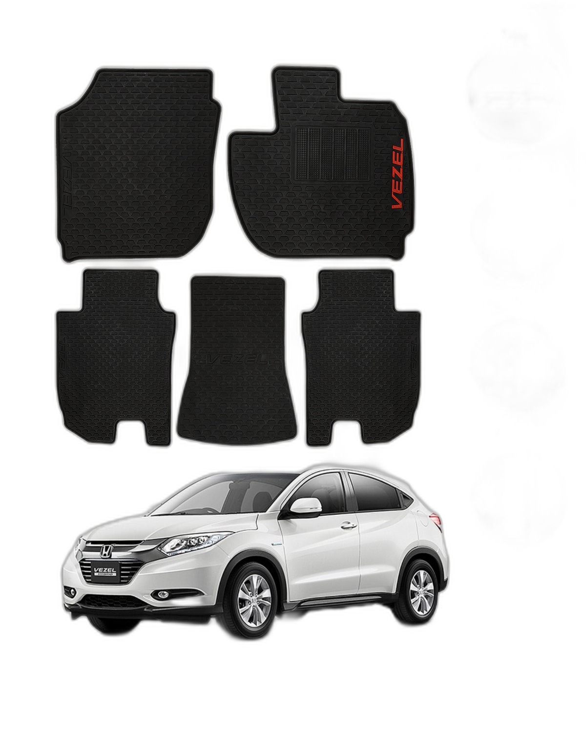 HONDA VEZEL 2014-2021 LATEX RUBBER CAR FLOOR MAT 13 img 8 75