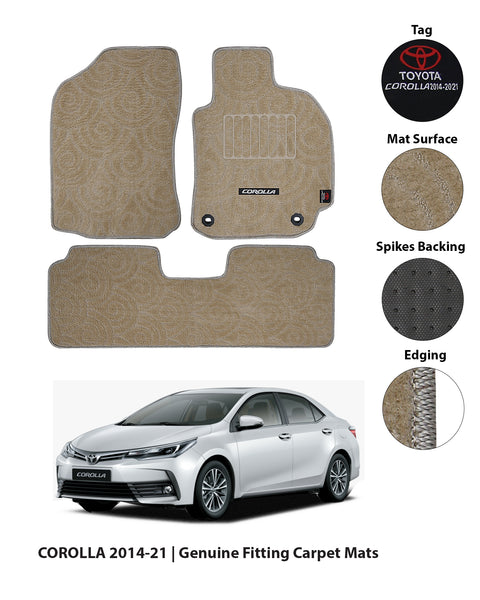 TOYOTA COROLLA 2014-PRESENT PREMIUM CARPET CAR FLOOR MAT 1 img 9 135